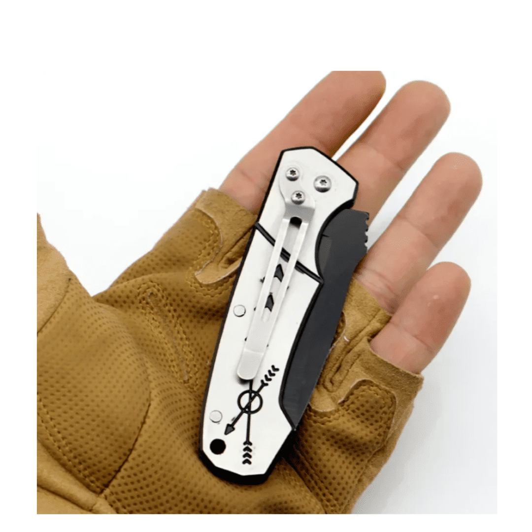 1 pièce : Couteau portable pliable , de voyage pour extérieur, mini couteau en acier pour fruits thumbnail 4