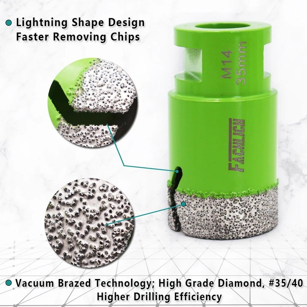 Scie Trépan de Précision en Diamant 35 mm thumbnail 2