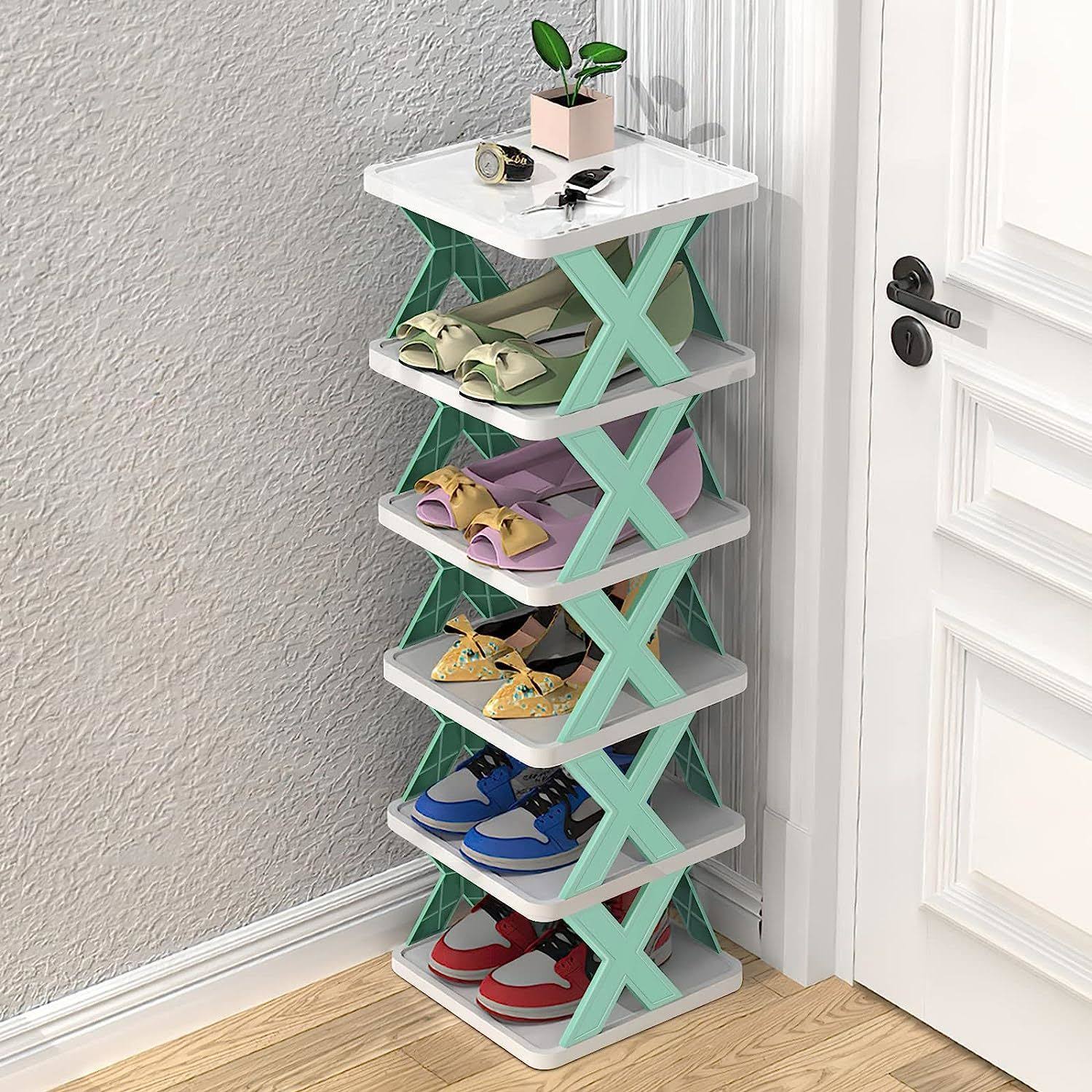 Rangement Astucieux : Étagère À Chaussures Pliante thumbnail 1