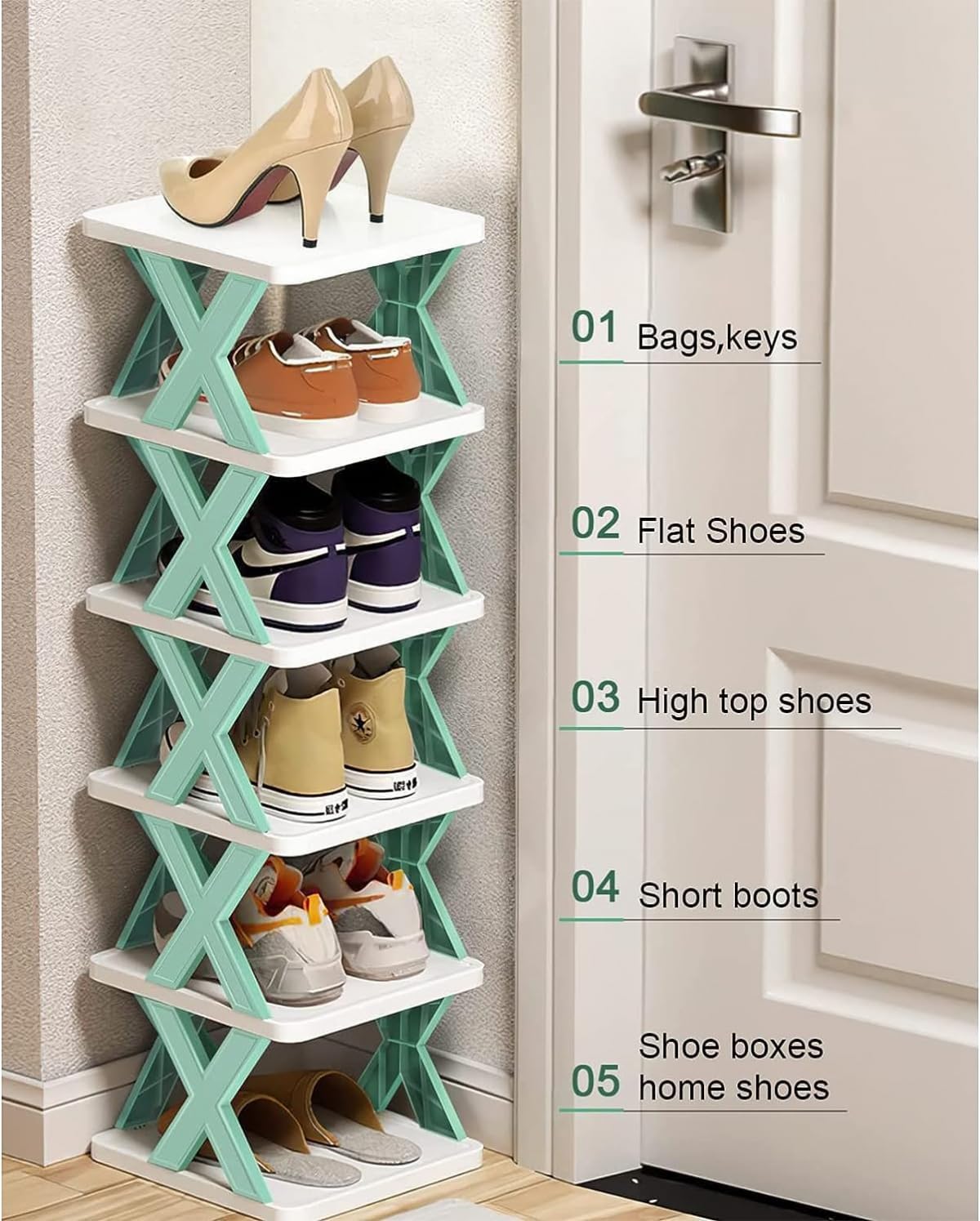 Rangement Astucieux : Étagère À Chaussures Pliante thumbnail 3