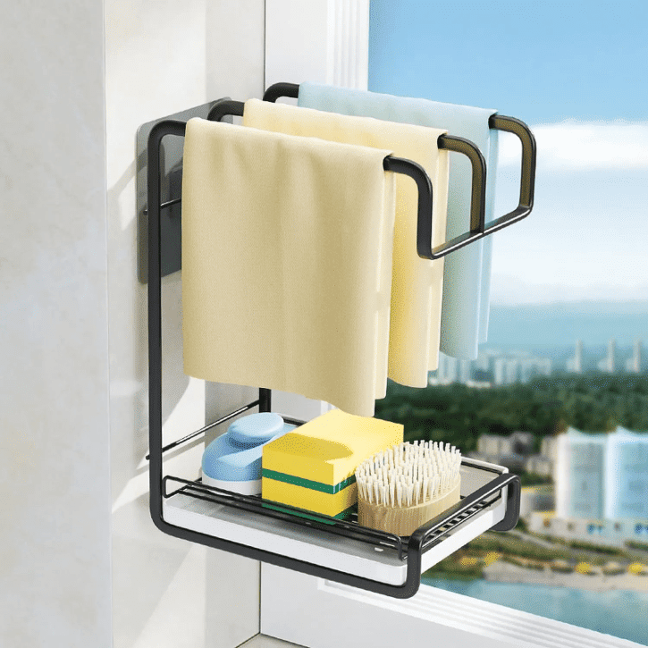 Optimisez votre espace avec notre Porte chiffons de cuisine multifonction thumbnail 1