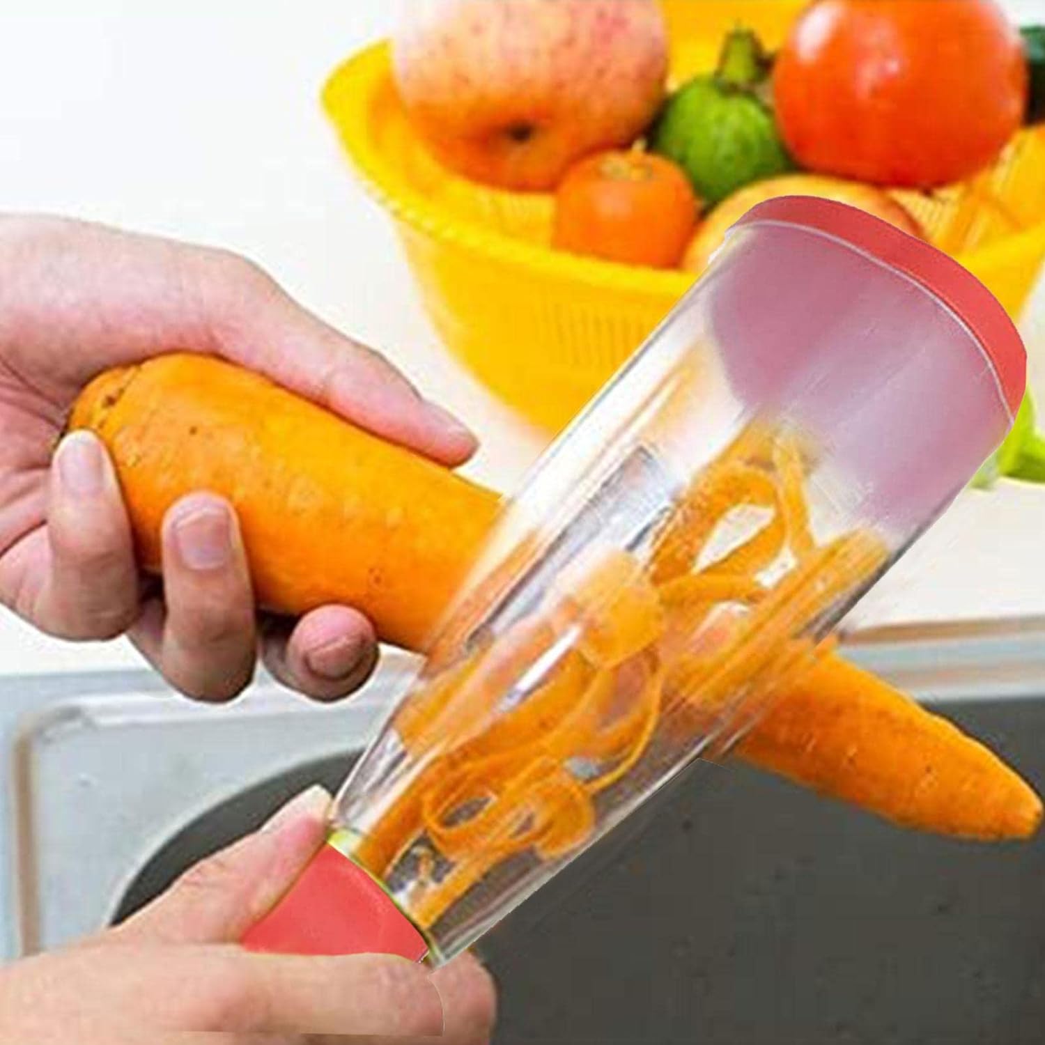 Facilitez vous la vie avec notre Éplucheur Intelligent et son Récipient Pratique thumbnail 1