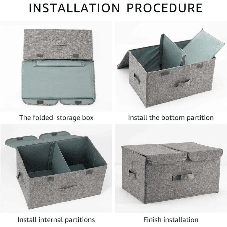 Boîte de rangement pliable pour vêtements d’enfants pour chambre à coucher thumbnail 4