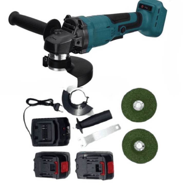 Meuleuse d’Angle Rechargeable Puissante 100mm avec 2 Batteries thumbnail 1
