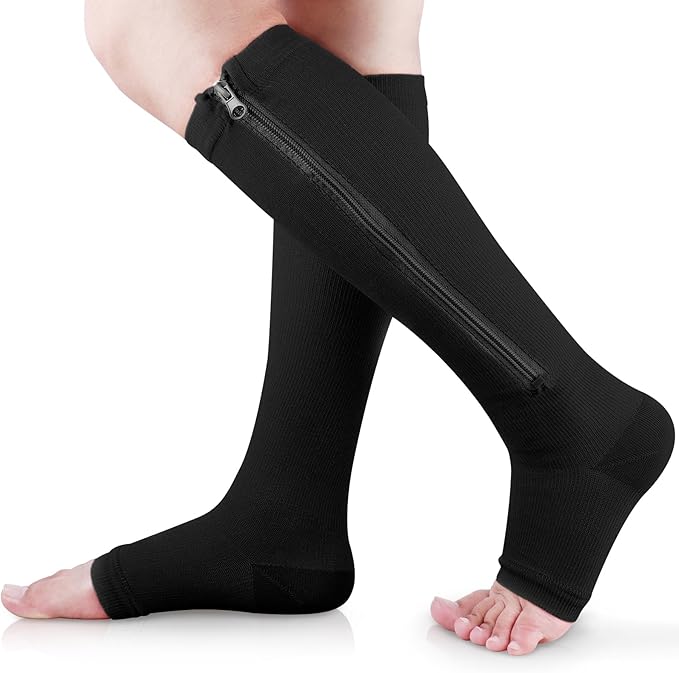 Lot de 2 Paires de Chaussettes de Contention Unisexe