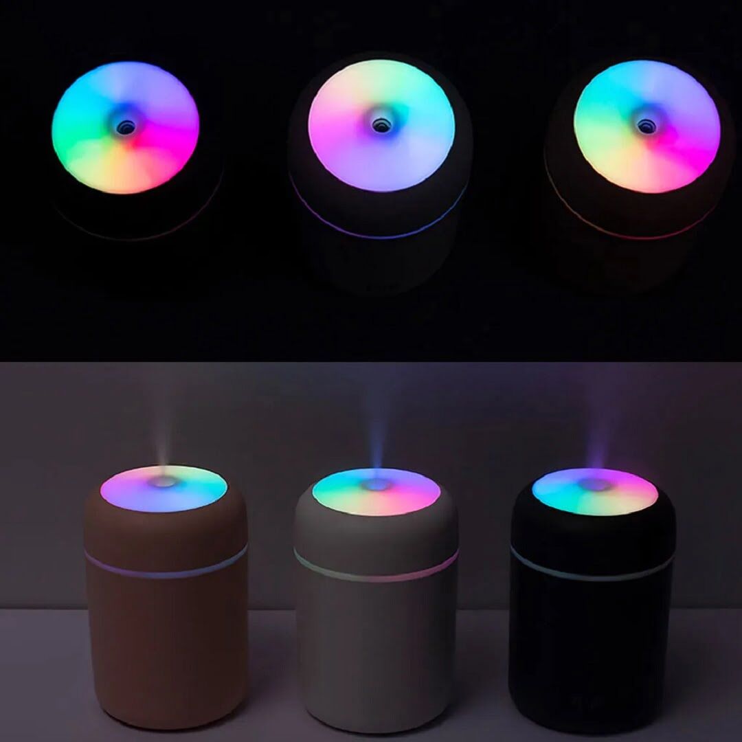 Mini Humidificateur À Ultrasons 300 Ml Pour Voiture Et Maison ( Couleur Aléatoire) thumbnail 3
