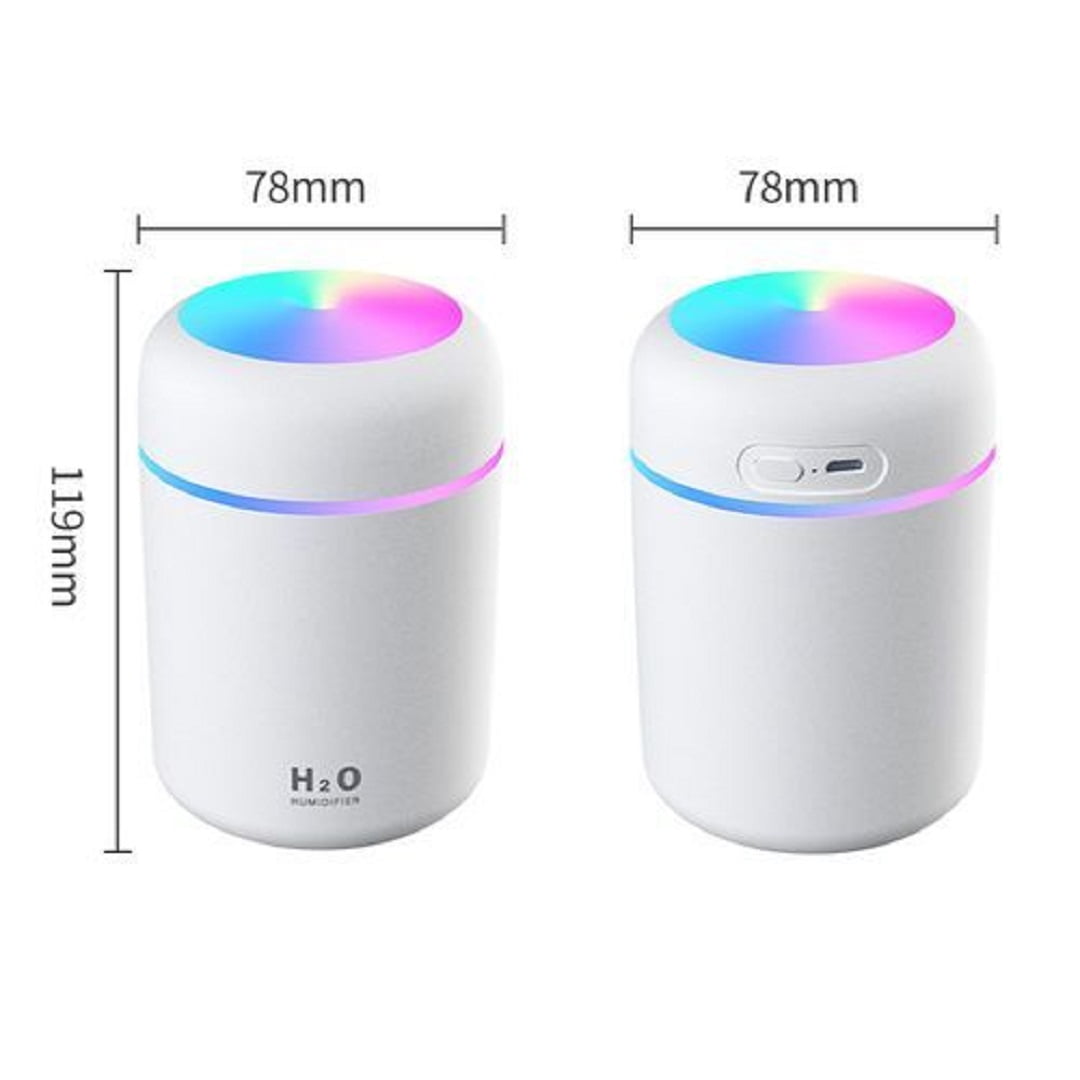 Mini Humidificateur À Ultrasons 300 Ml Pour Voiture Et Maison ( Couleur Aléatoire) thumbnail 4