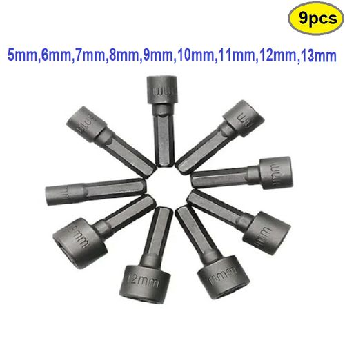 Kit de 9 Douilles Spéciales pour Extraction de Boulons, 5-13 mm