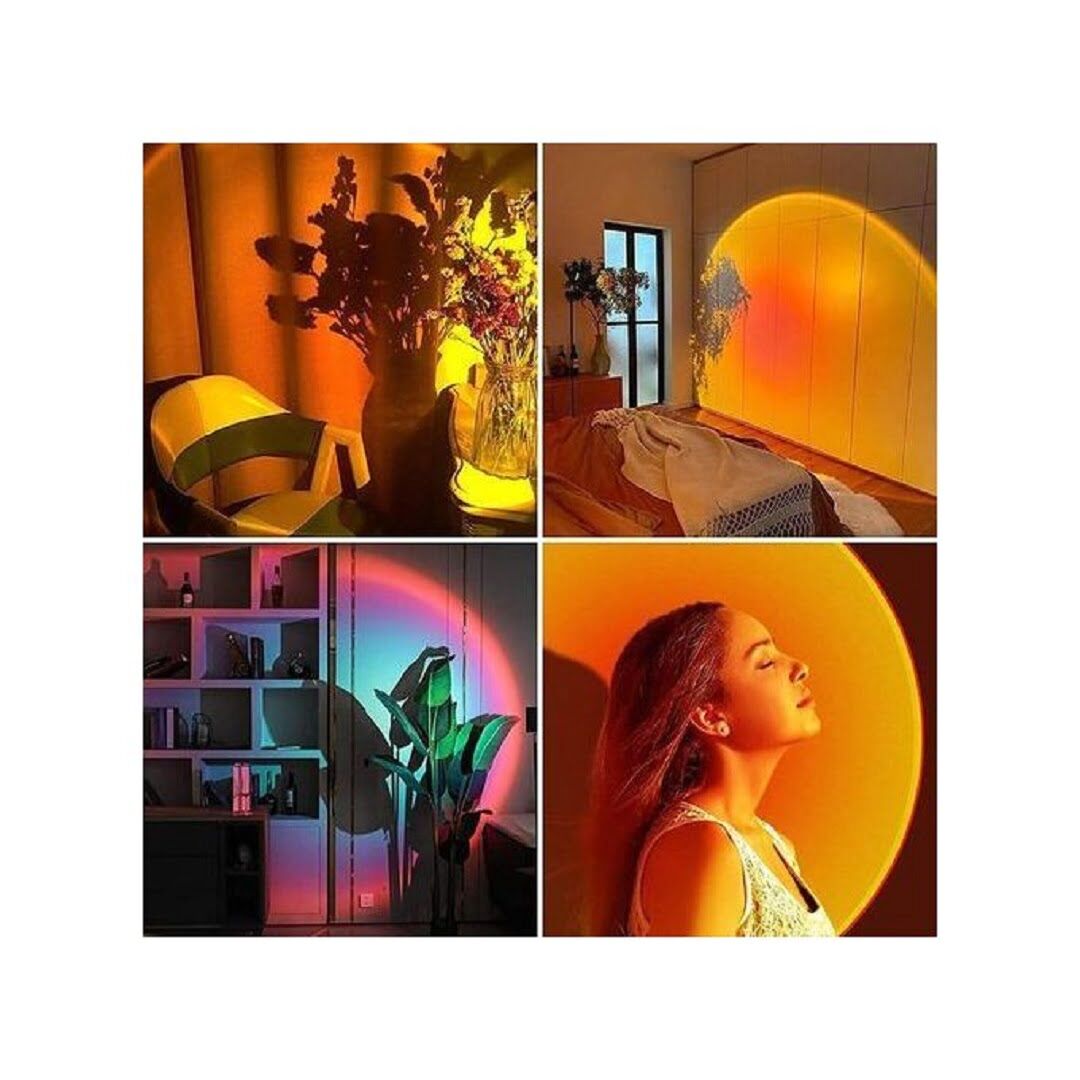 Lampe de coucher de soleil LED moderne, projecteur de lumière de coucher de soleil thumbnail 3