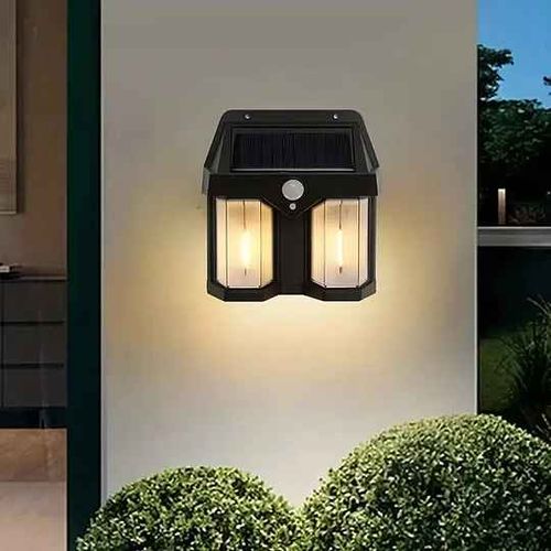 Éclairez votre extérieur avec style Applique murale solaire étanche pour jardin et villa