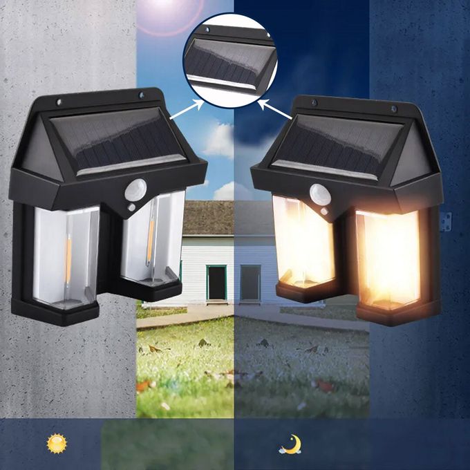 Éclairez votre extérieur avec style Applique murale solaire étanche pour jardin et villa
