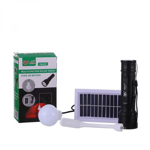 Lampe de Poche Solaire Polyvalente avec Bras Articulé