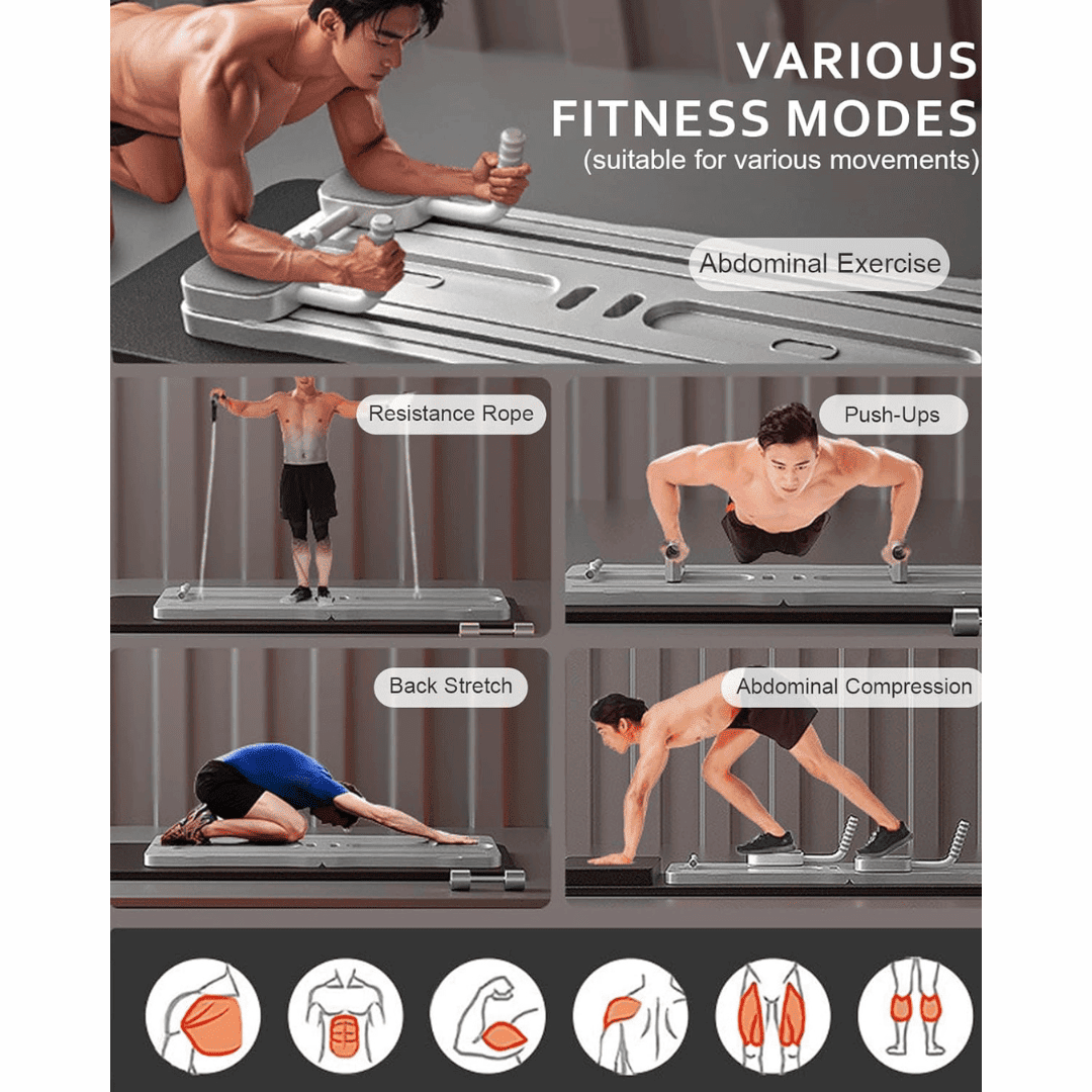Planche De Fitness Multifonctionnelle Pour Abdominaux Et Pompes thumbnail 3