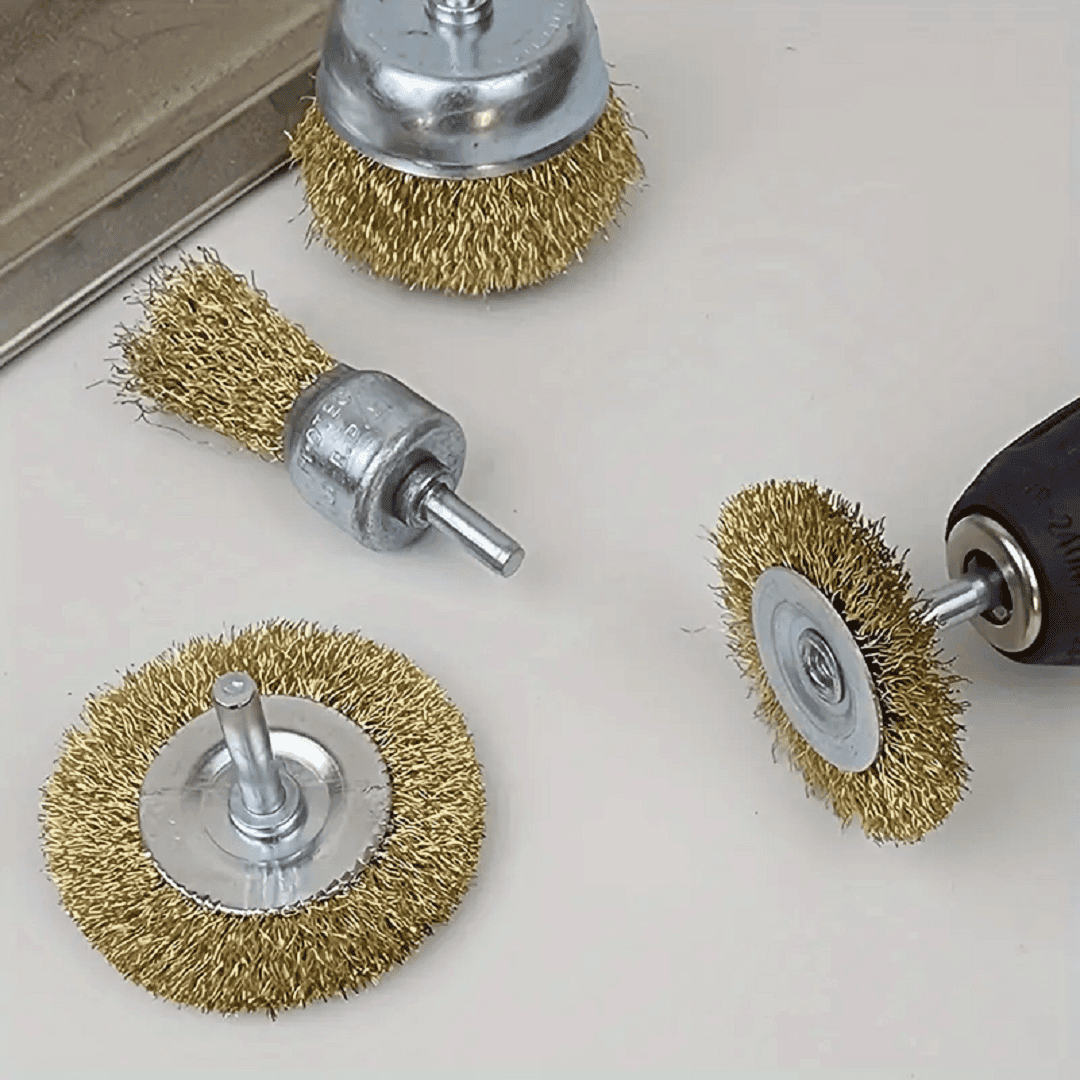 5 Brosses métalliques Ronde 