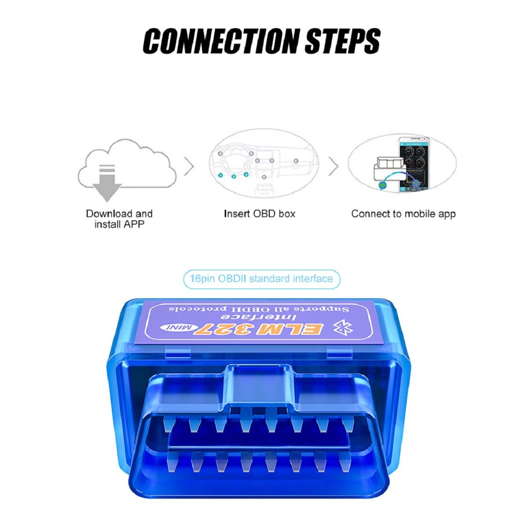 Mini Scanner de Diagnostic de Voiture Bluetooth pour Android