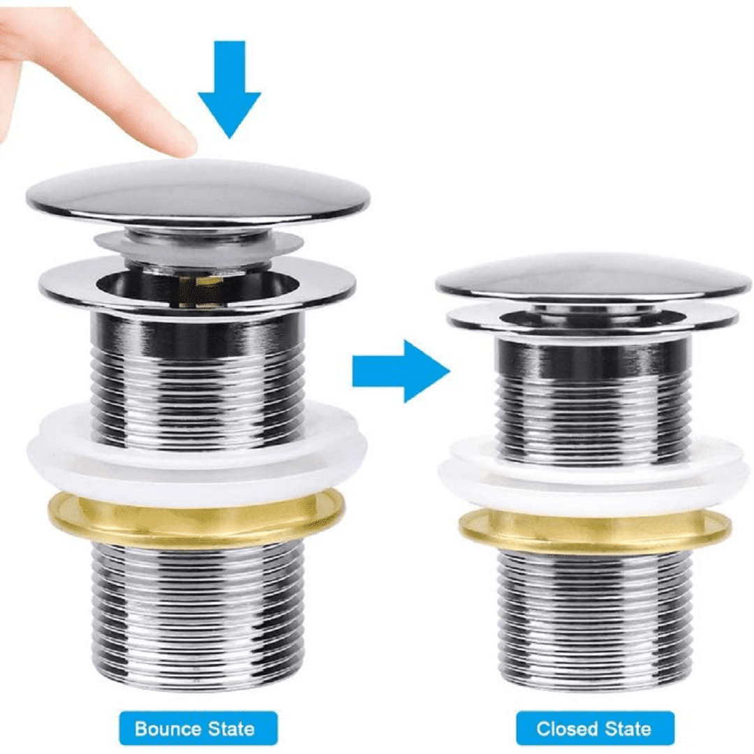 Bouchon Vidage Salle de Bain, Bonde de Lavabo thumbnail 4