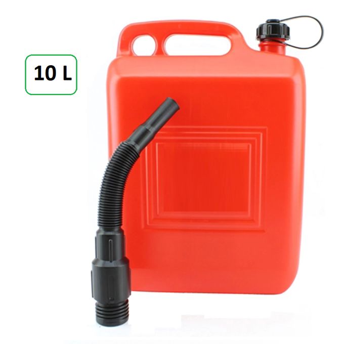 Réservoir Carburant 10L Flexibilité et Fiabilité Assurées avec Tube Plastique et Canule