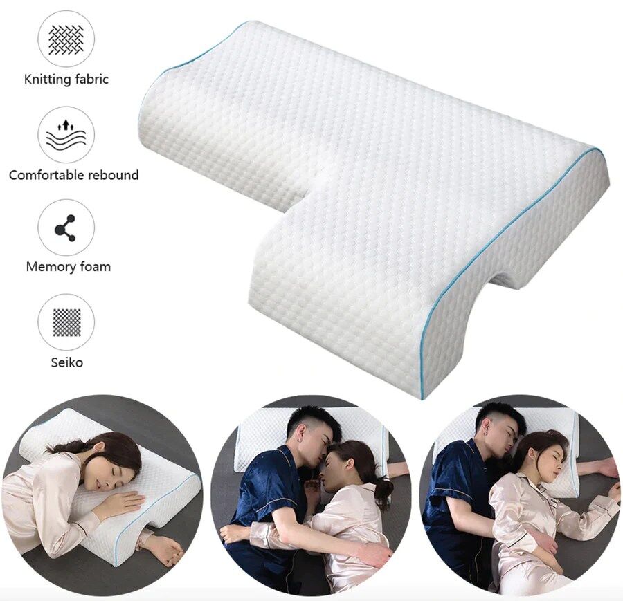 Oreiller Orthopédique en Mousse à Mémoire de Forme Papillon