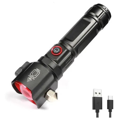Lampe Torche LED Rechargeable USB pour l’Exploration et la Sécurité
