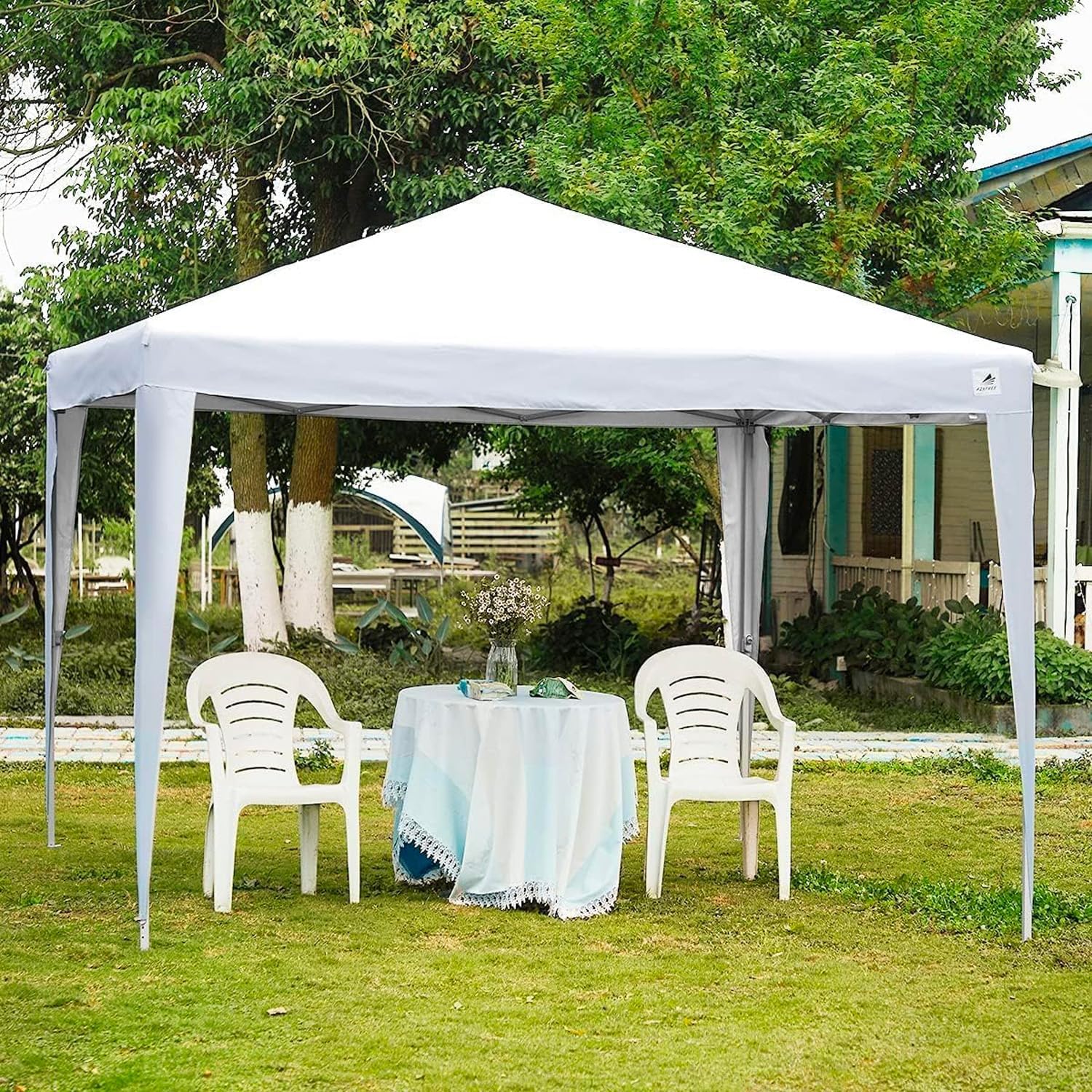 Tente de réception 3 x 3 m imperméable et résistante au soleil