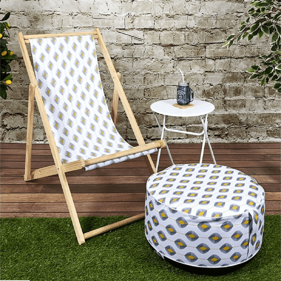 Pouf Gonflable Pour Jardin Élégant Confort Et Style (couleur Aléatoire)