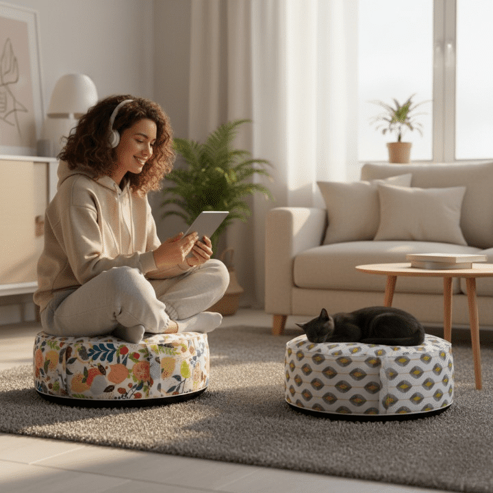 Pouf Gonflable Pour Jardin Élégant Confort Et Style (couleur Aléatoire) thumbnail 4