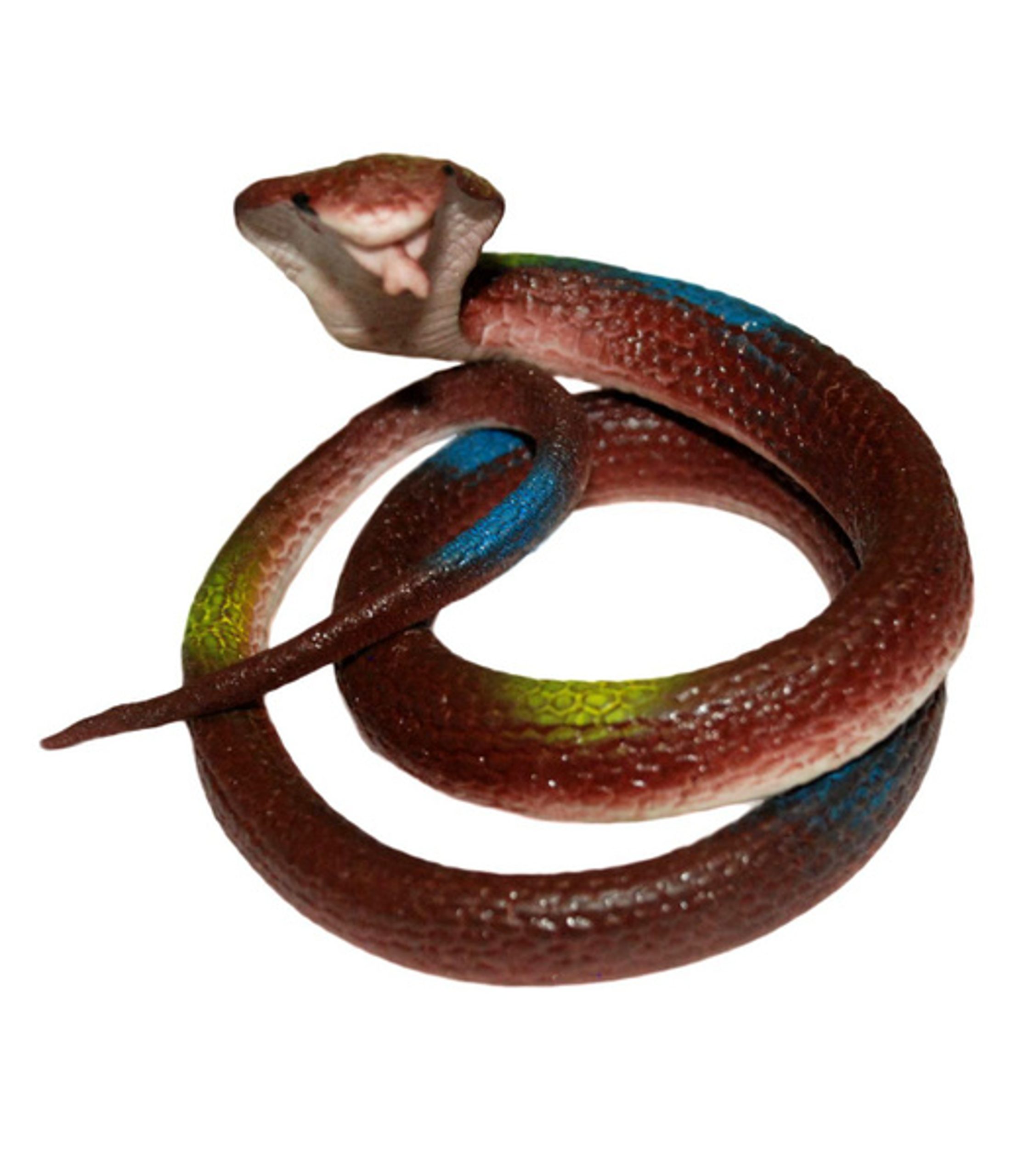 Serpent fantaisie en caoutchouc pour plaisanteries décoratives thumbnail 4