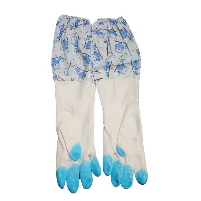 Gants de Nettoyage à Manches Longues Imperméables (colleur aléatoire)