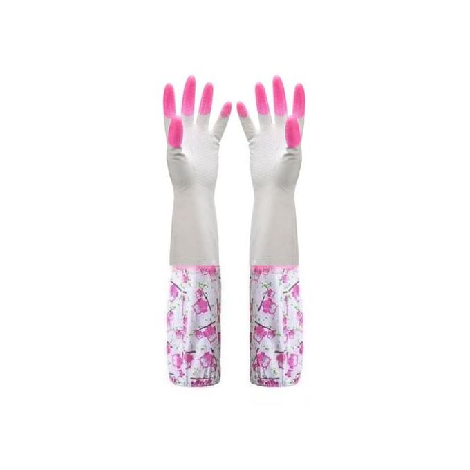 Gants de Nettoyage à Manches Longues Imperméables (colleur aléatoire) thumbnail 4