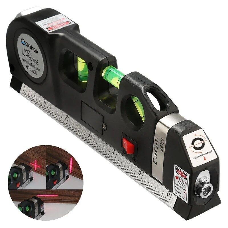 Précision Optimale Niveau Laser Polyvalent avec 3 Modes et Niveau à Bulle thumbnail 3