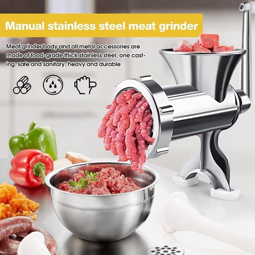 Kefta Master Découvrez la puissance du nouveau hachoir à viande manuel en aluminium thumbnail 4