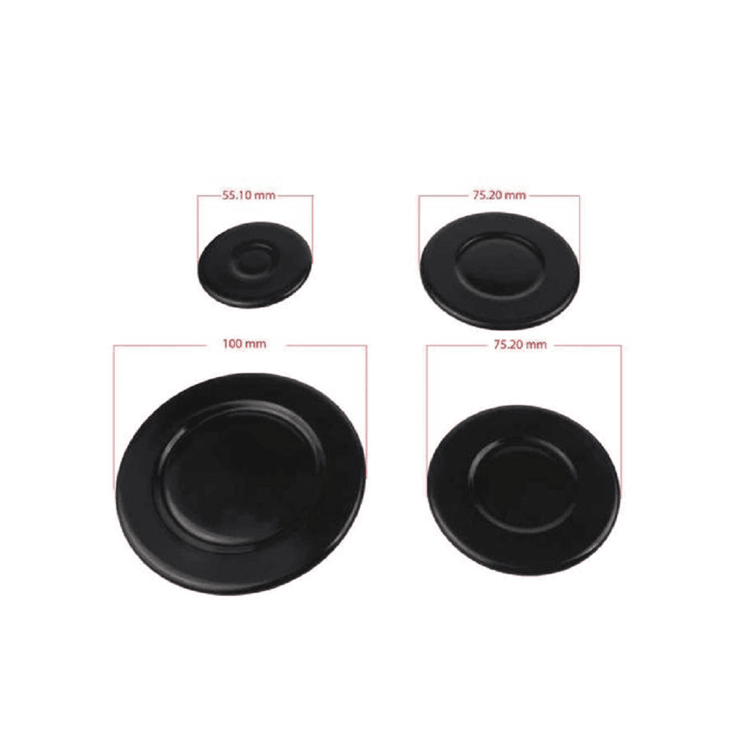 4pcs Cache-brûleur universel pour plaque de cuisson à gaz et couronne de flamme thumbnail 3