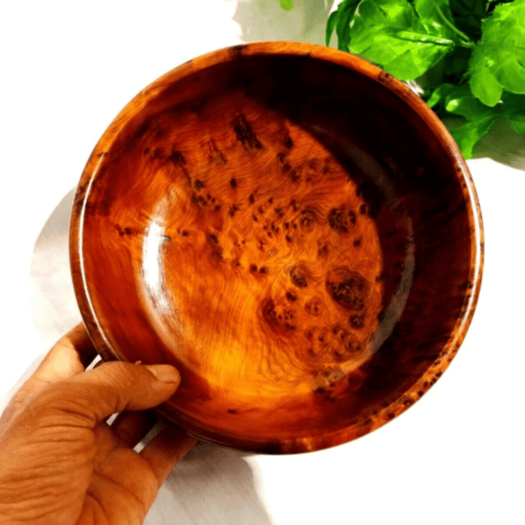 Bol Artisanal en Bois Naturel