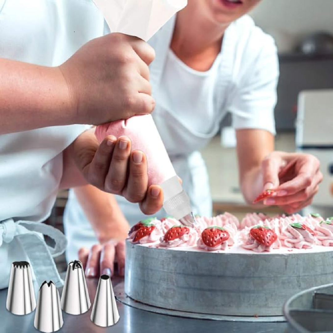 Kit De 12 Douilles De Décoration Pour Gâteau Avec Pochette thumbnail 3