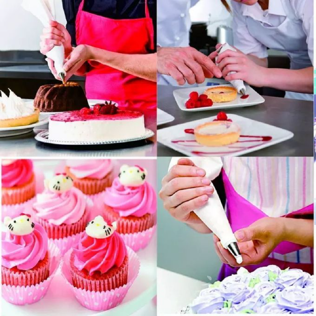 Kit De 12 Douilles De Décoration Pour Gâteau Avec Pochette thumbnail 4