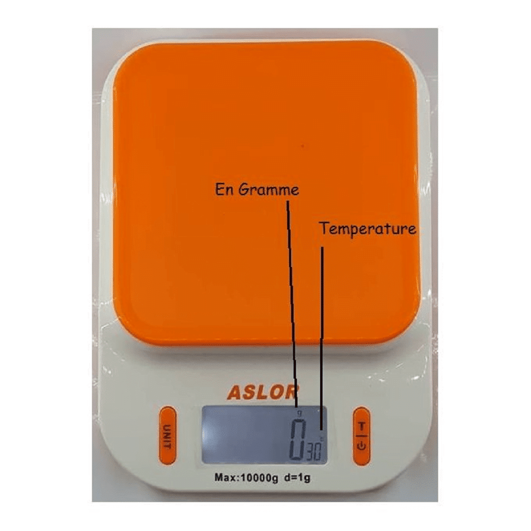 Balance De Cuisine Électronique 10kg Digitale Avec L’affichage De La Température - Couleur Aléatoire thumbnail 4