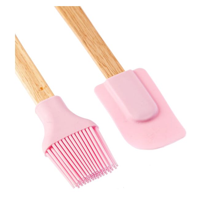Ensemble d’Ustensiles de Cuisine en Silicone et Bois pour une Cuisson Sans Effort thumbnail 3