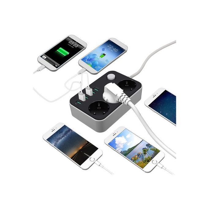 L’Alliance Intelligente Multiprise avec 4 Prises+3 Ports Usb