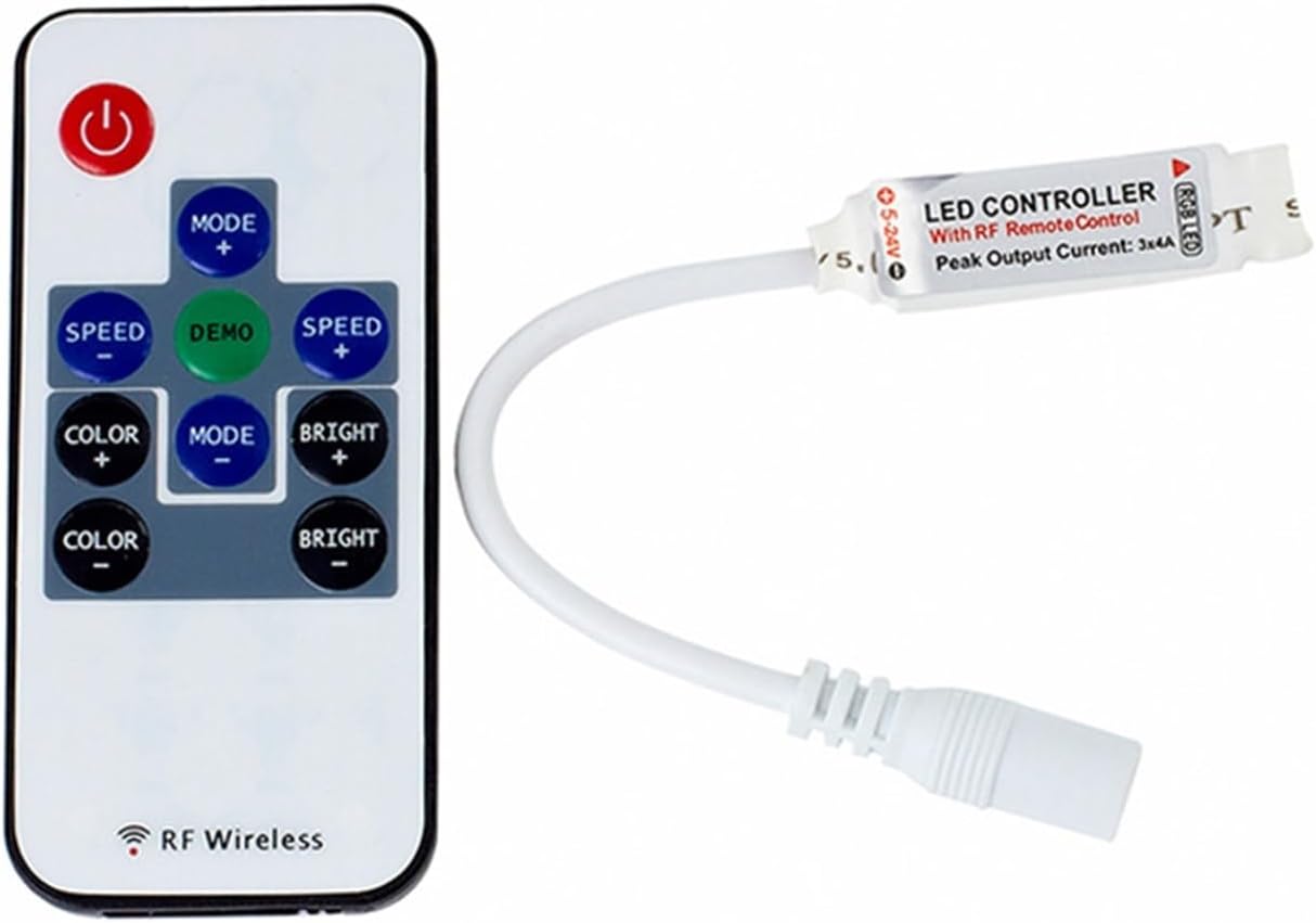 Mini contrôleur sans fil RGB 10 touches télécommande tout en stock variateur pour bande led thumbnail 2