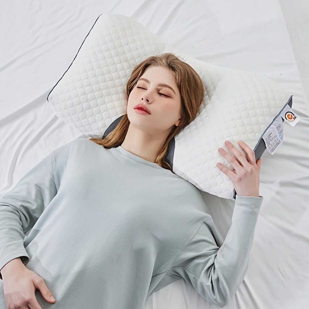 Oreiller Ergonomique En Mousse Mémoire – Coussin Orthopédique De Soutien Cervical Pour Un Sommeil Confortable thumbnail 3