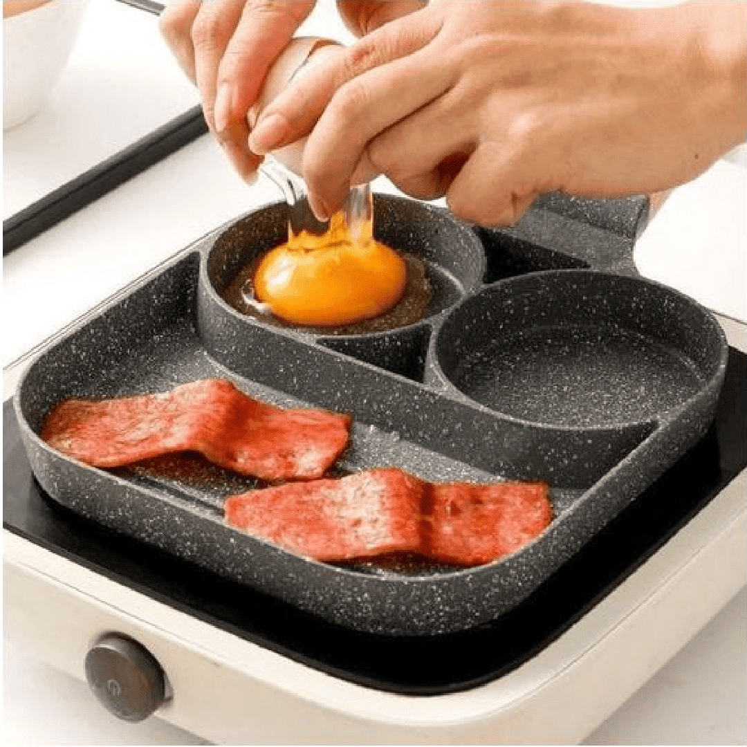 Marmite à frire à trous 3 en 1, omelette épaissie machine à petit-déjeuner