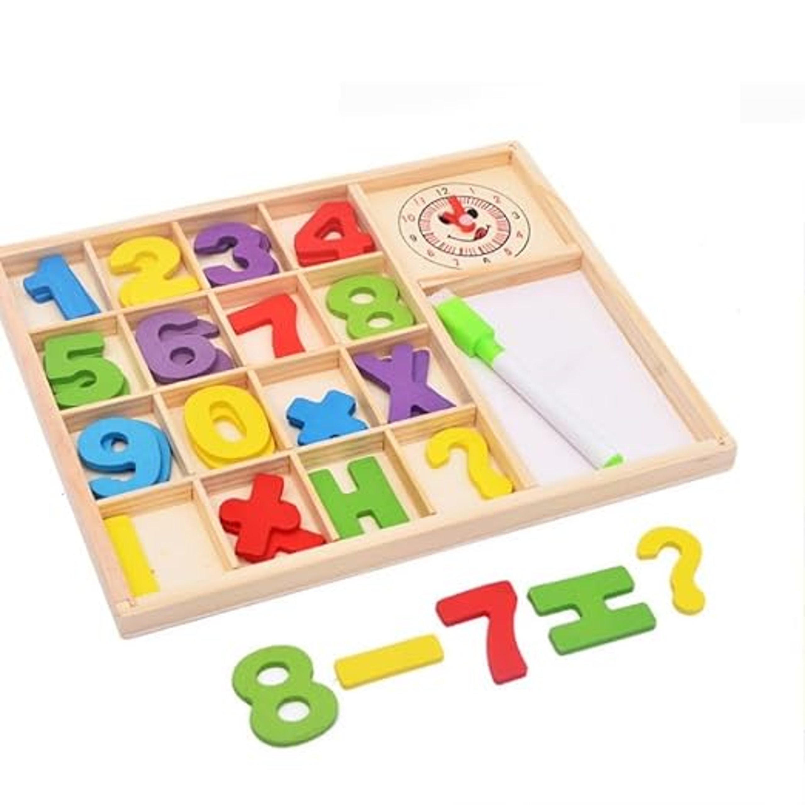 Tableau en Bois avec Chiffres et Fonction Heure