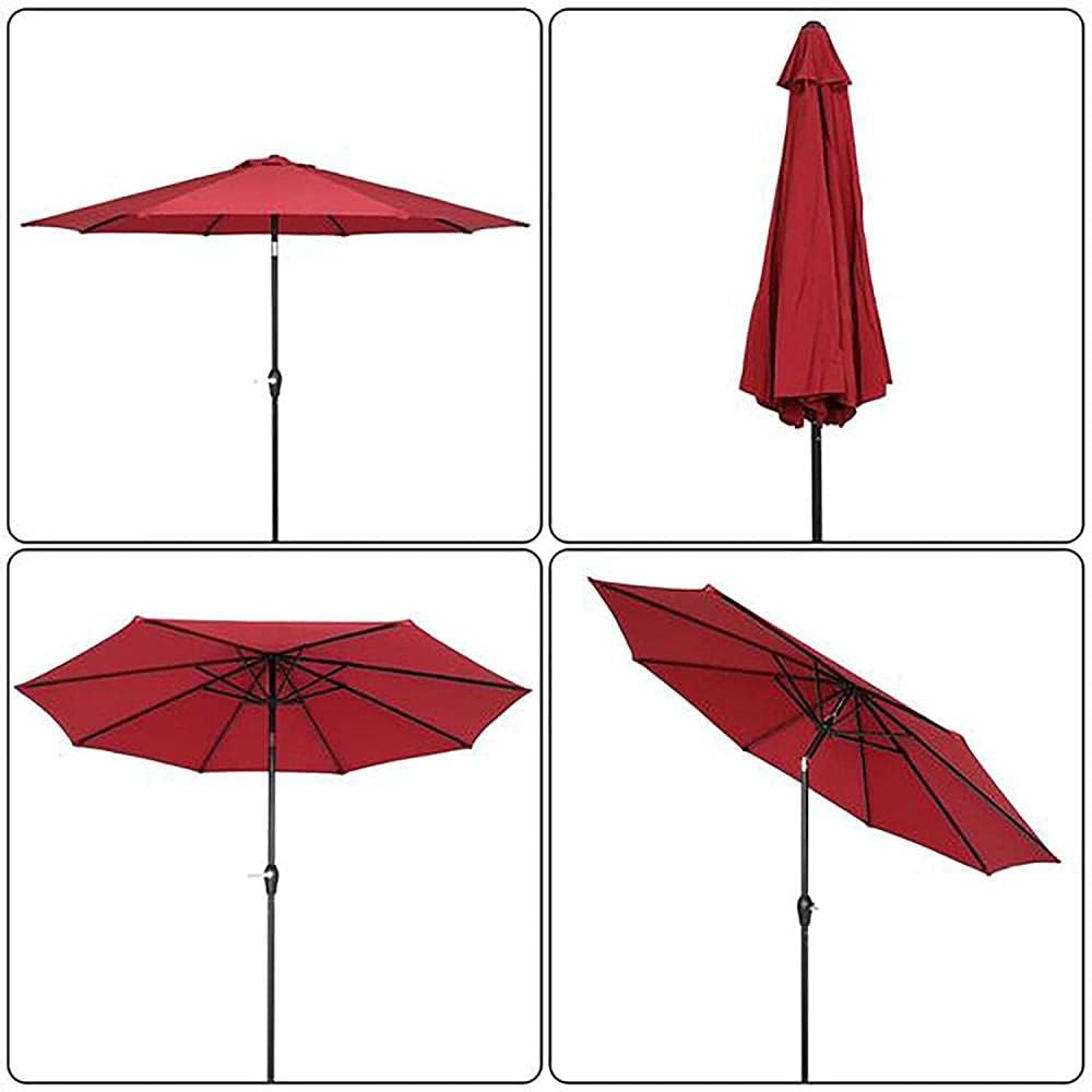 Protégez-vous du soleil avec style grâce à notre Parasol Inclinable et sa Manivelle (couleur aléatoire) thumbnail 4