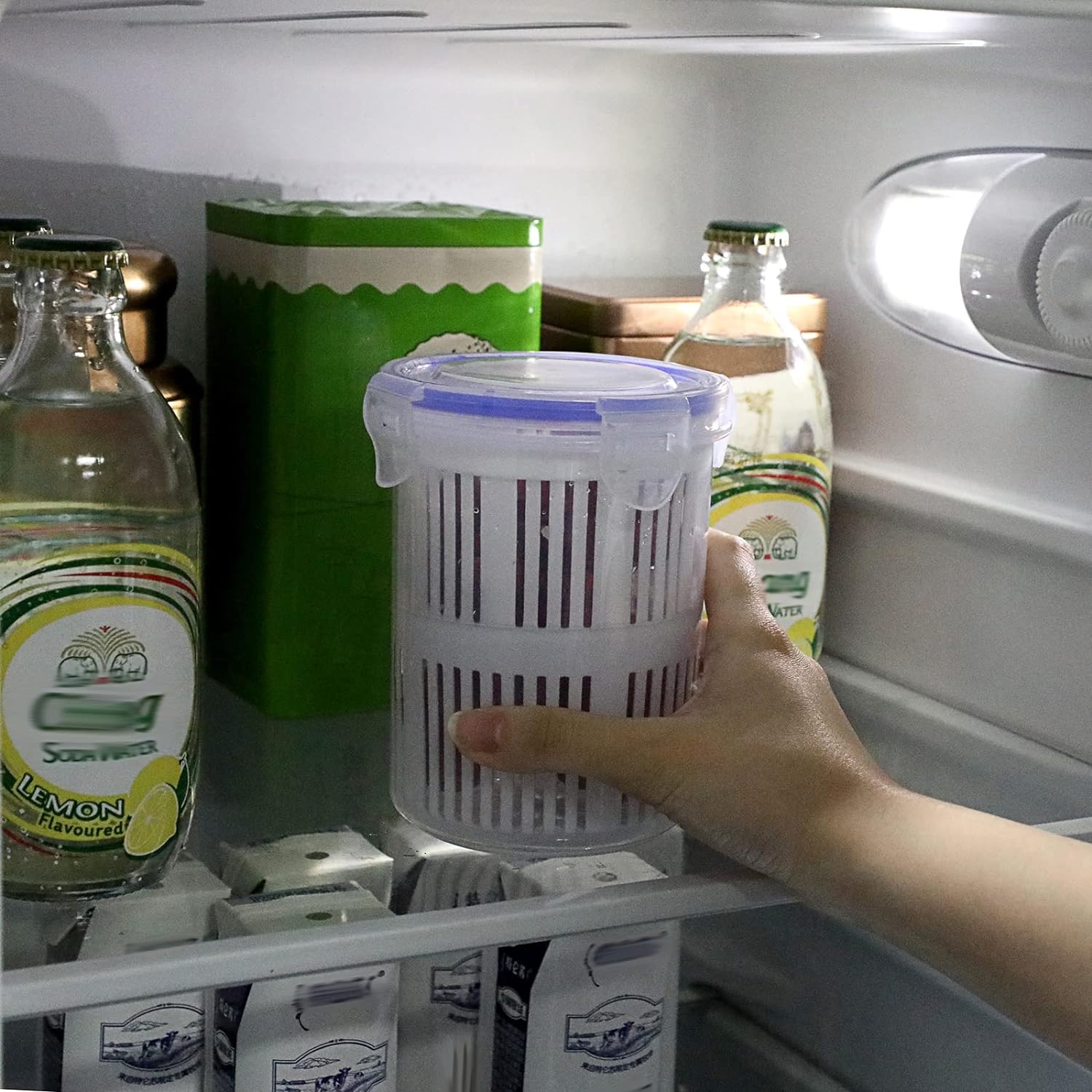 Pot à Cornichons avec Passoire Intégrée pour une Conservation Pratique thumbnail 4