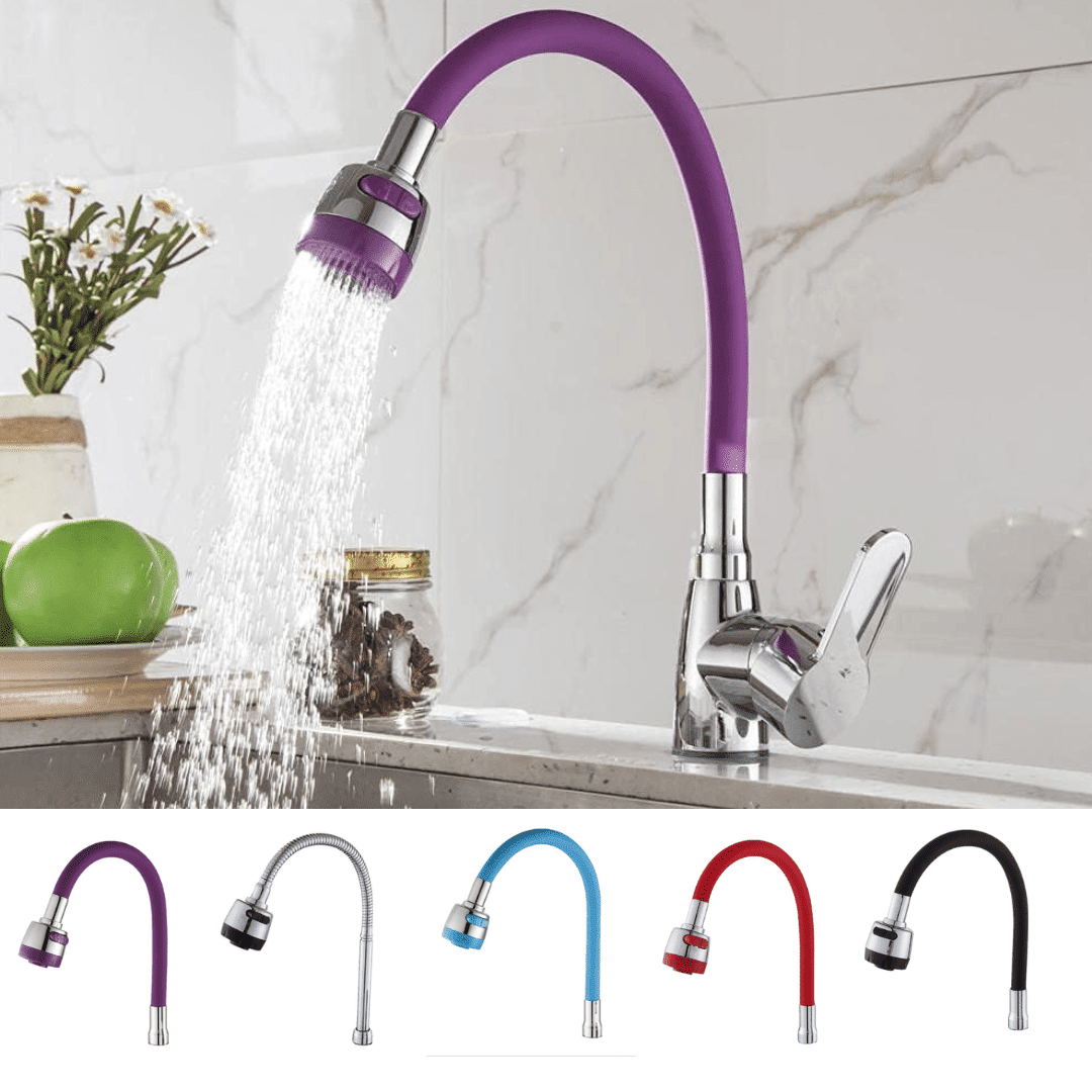 Flexible Robinet de Cuisine tuyau avec pulvérisateur (couleur aléatoire)