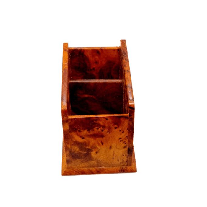 Porte des Stylos Fabriqué en Bois de Thuya Fabrication Artisanale