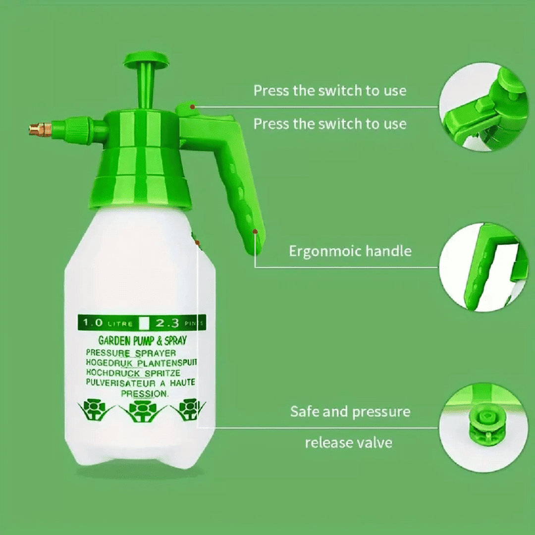 Pulvérisateur à pression de jardin 1L, la solution pour l’irrigation, la fertilisation et la lutte antiparasitaire thumbnail 2