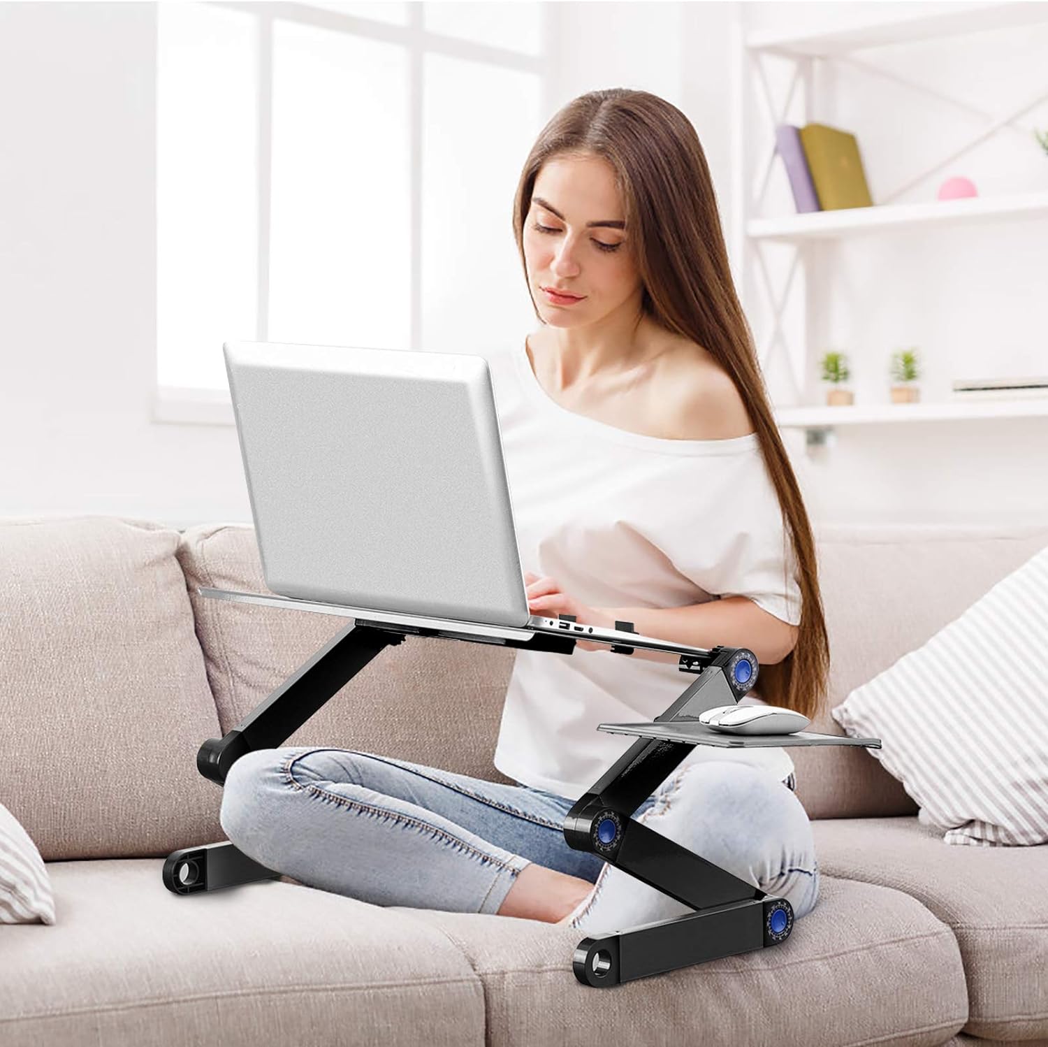 Support Réglable pour Ordinateur Portable avec Système de Ventilation Thermique