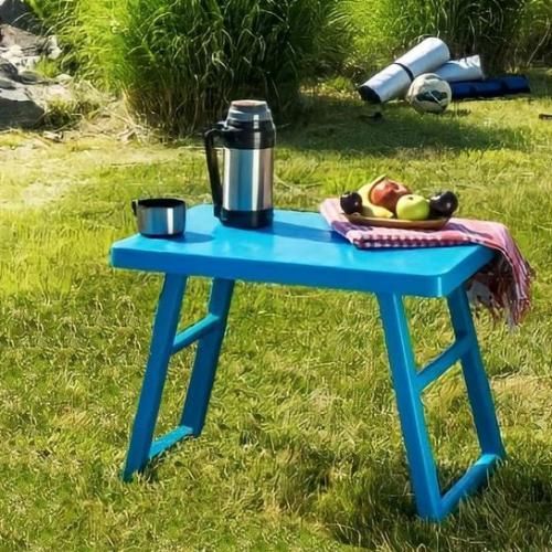 Table de Pique-Nique Plastique Pliante, Parfaite pour Camping et Plage et cuisine (Couleur Aléatoire) thumbnail 1