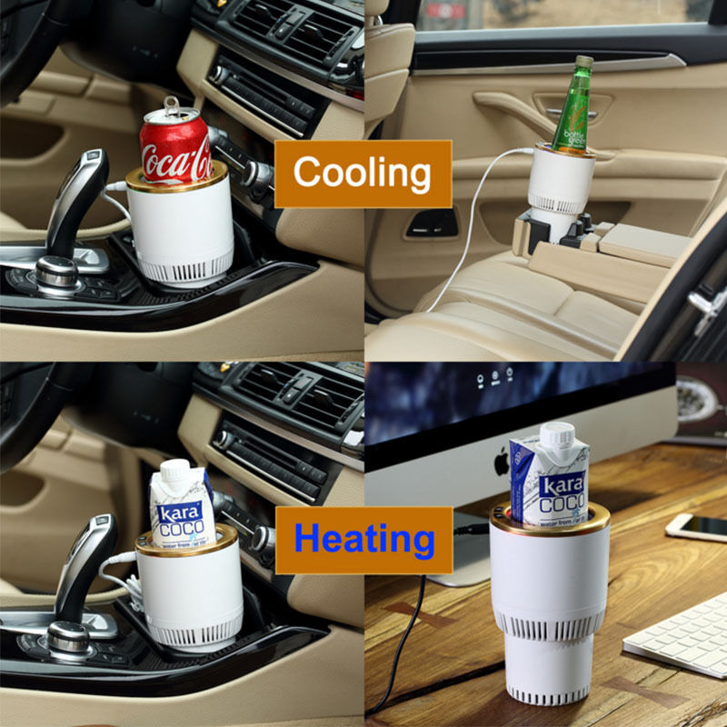 Mini Réfrigérateur De Voiture Portable Intelligent Pour Boisson, Lait Café, Thé 12v (couleur Aléatoire) thumbnail 3